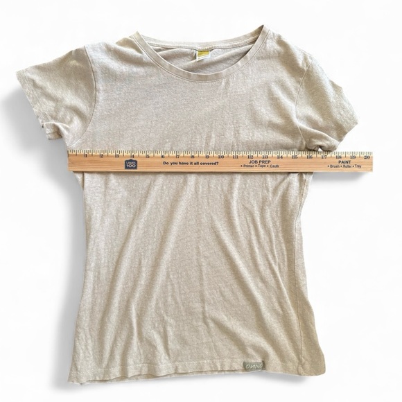 ONNO Hemp & Organic Cotton T-Shirt Women’s Small Beige Sustainable Natural Fiber - Picture 4 of 6